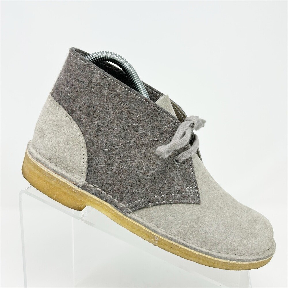 Clarks Originals Desert Boot Womens Chukka Boots Gray Colorblock Lace-Up 7.5